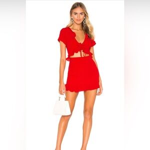 Neverworn with tags Mia Ruffle Tie Dress by MORE TO COME